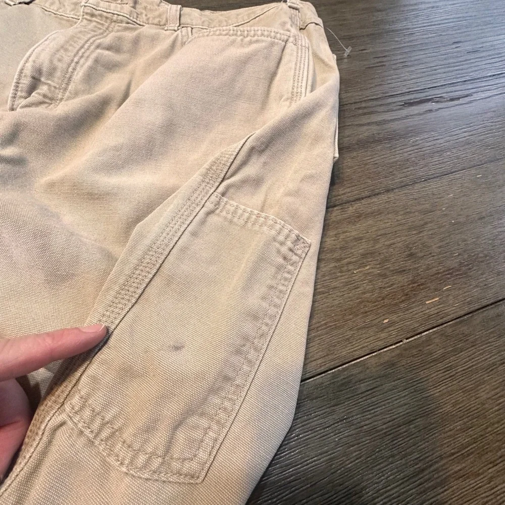 Carhartt FR Flame Resistant Tan Cargo Cut Off Work Shorts Size 36‎ - Bonus Hat